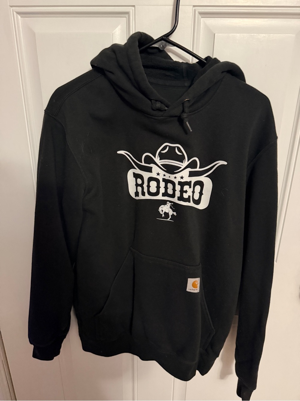 Carhartt Black 'Rodeo' Graphic Pullover Hoodie